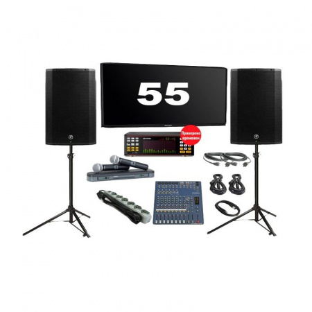Профессиональная караоке-система AST-100 + плазма 55 на стойке + звук на 1кВт