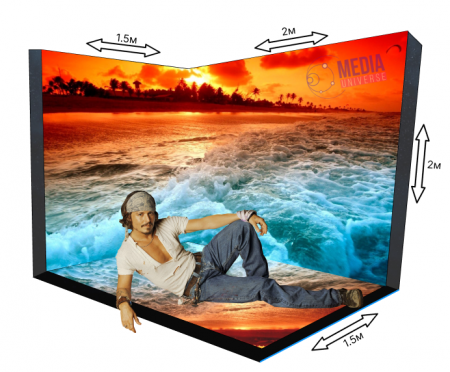 LED фотозона 1.5х2х2м 