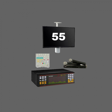 Профессиональная караоке-система AST-100 + плазма 55 на стойке