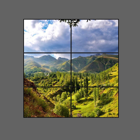 ВИДЕОСТЕНА ИЗ 6 ПАНЕЛЕЙ ORION (2Х3)