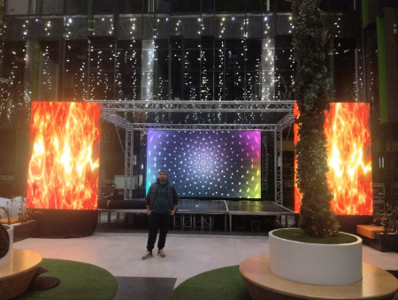 Светодиодный экран в аренду 2мм (Р2) 5х3м