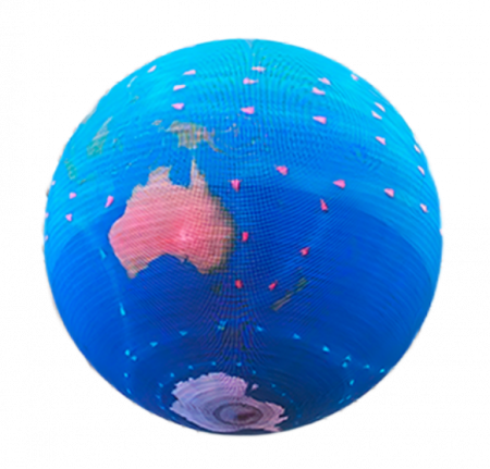 Светодиодный led (лед) шар Ø-1.5 метра