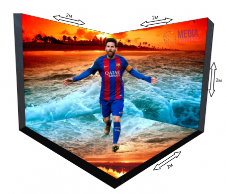 LED фотозона 2х2х2м 